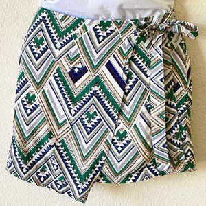 Bohemian Bow Tie Mini Skirt